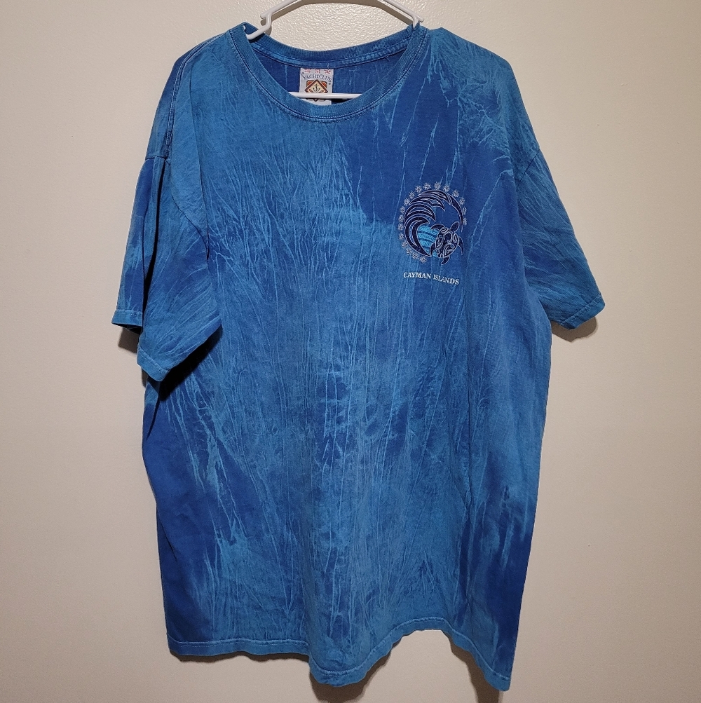 Vintage Yachtclub Blue Graphic T-Shirt 2xl‎ Cayman Islands